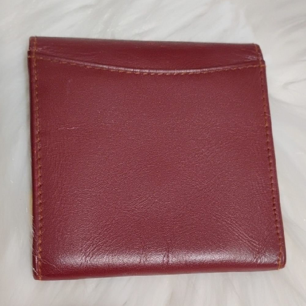 Auth Cartier Must Line Leather Bordeaux Shoulder Bag Dust Bag Coin Case - Picture 12 of 16